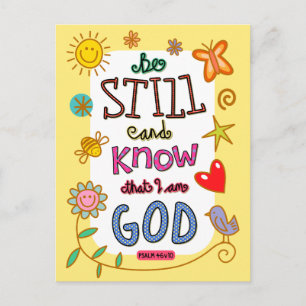 Textruta för den kristna bibeln verse Scripture Vykort