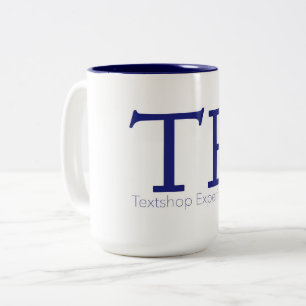 Textshop experimenterar kaffemuggen Två-Tonad mugg