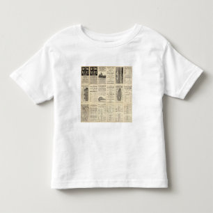 Textsida av Boston och Maine järnväg T-shirt