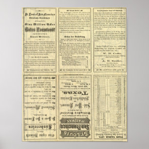 Textsida av den St Louis och San Francisco Poster