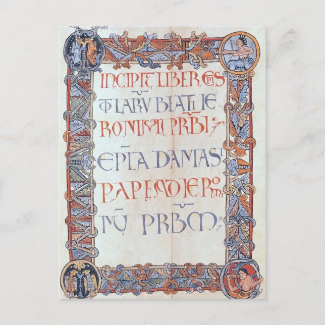 Textsida med förflorerad gräns vykort (Framsida)