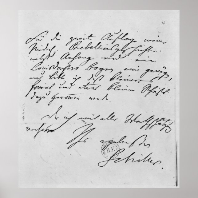 Textsida med namnteckning poster (Framsidan)