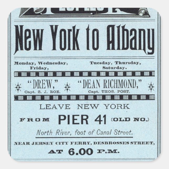 Textsidans pennserie fyrkantigt klistermärke (Framsida)