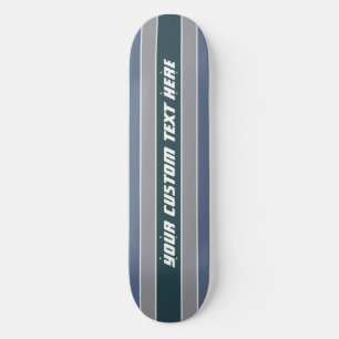 Textskateboard för anpassningsbar i rand Mönster Old School Skateboard Bräda 18 Cm