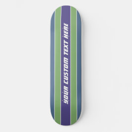 Textskateboard för anpassningsbar i rand Mönster Skateboard Bräda 19,5 Cm