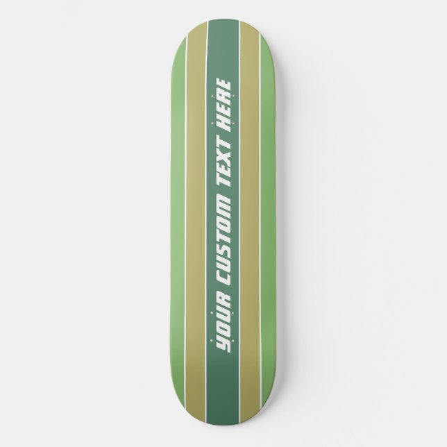 Textskateboard för anpassningsbar i rand Mönster Skateboard Bräda 20 Cm (Framsida)