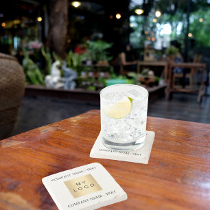 Textslogan för företagsföretagets logotyp stenunderlägg