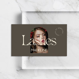 Textstreck i Chic/brunt i Visitkort