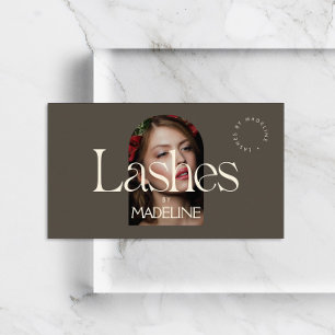 Textstreck i Chic/brunt i Visitkort