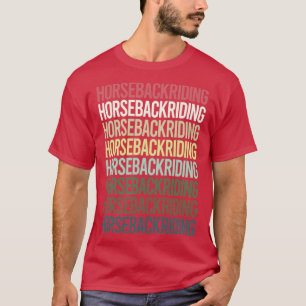 textträngning av färgstarka hästar t shirt