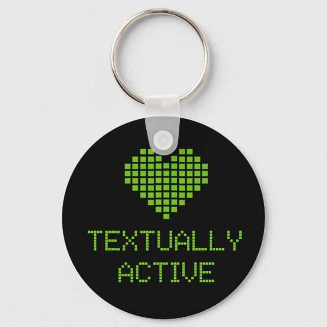 Textuellt Aktiv - nyckelring (Framsida)
