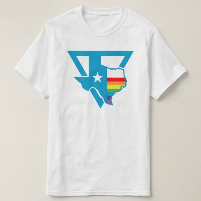 textur-regnbågstriangel tee shirt (Design framsida)