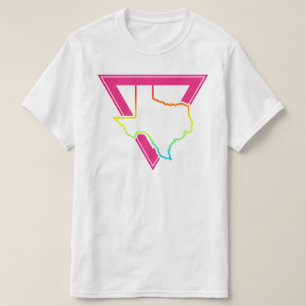 textur rosa triangel t-shirt