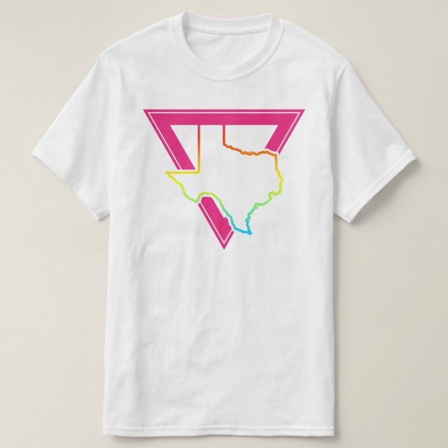 textur rosa triangel t-shirt (Design framsida)