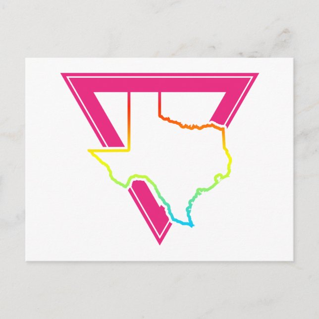 textur rosa triangel vykort (Framsida)