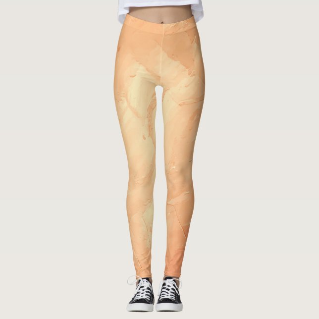 Textura15 de la obra Nuit Filtro dramático cálido Leggings (Framsida)