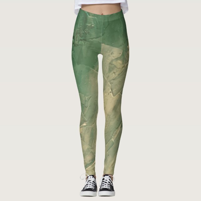 Textura16 de la obra Nuit "filtro dramático cálido Leggings (Framsida)