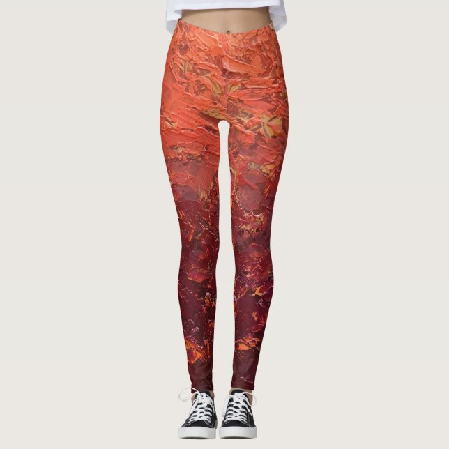 Textura #2 de la obra La puesta del sol Leggings (Framsida)