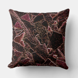 Textura estilo rocha marrom entalhada kudde