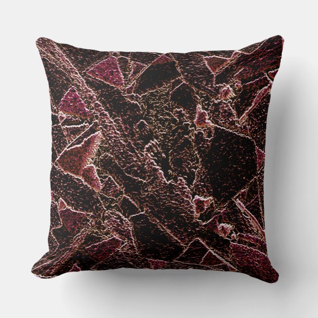 Textura estilo rocha marrom entalhada kudde (Framsida)