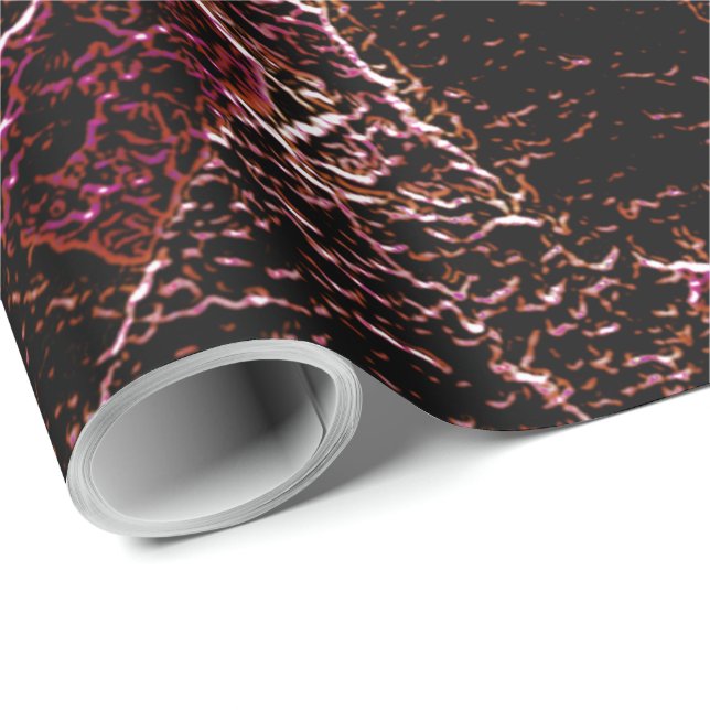 Textura estilo rocha marrom entalhada presentpapper (Rullad Hörn)