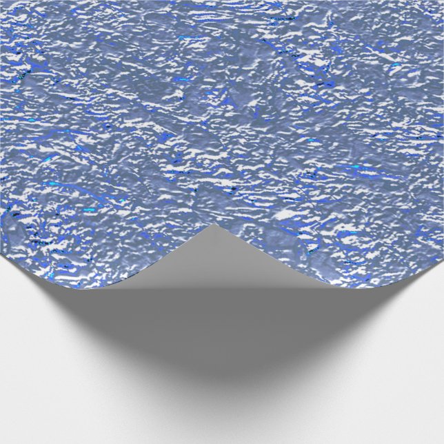 Textura rústica azul e efeito prateado presentpapper (Hörn)