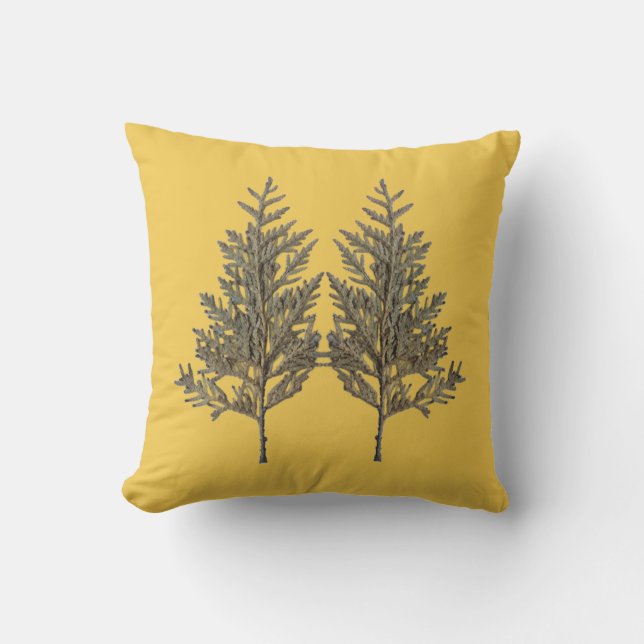 Textural Treasures of Winter on a Pillow - D2 Kudde (Framsida)