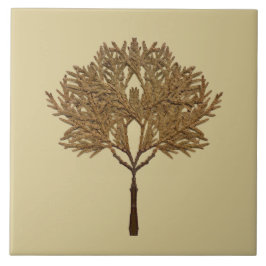 Textural Treasures of Winter on Ceramic Tile - D1 Kakelplatta