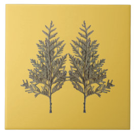 Textural Treasures of Winter on Ceramic Tile - D2 Kakelplatta