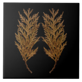 Textural Treasures of Winter on Ceramic Tile - D4 Kakelplatta