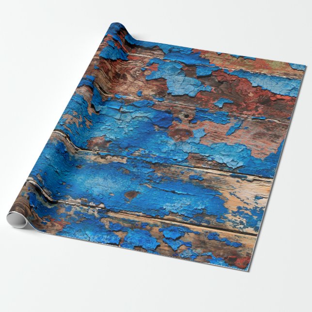 Texture background blue wood presentpapper (Utrullad)
