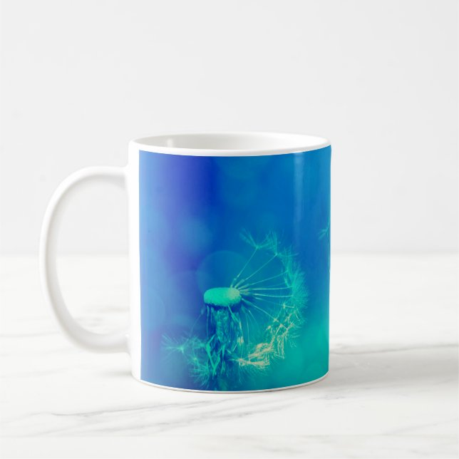 Texture background dandelion nature kaffemugg (Vänster)