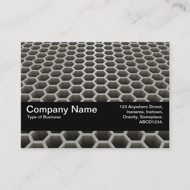 Texture Band V2 - Honeycomb Perspective Varm Visitkort (Framsida)