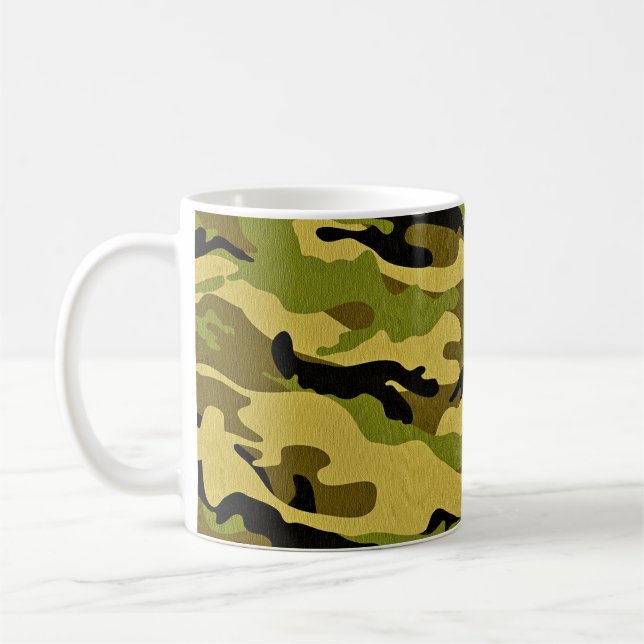 Texture camouflage soldier surface kaffemugg (Vänster)