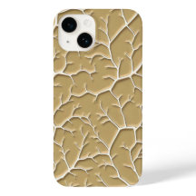 Textured Khaki Branch iPhone Case for Style