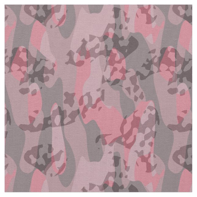textured pink and mauve Camo abstract Tyg (Närbild)
