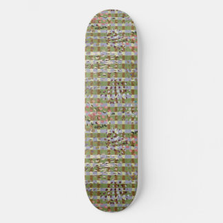 Textured Pointillism Grid Pattern Artwork Mini Skateboard Bräda 18,5 Cm