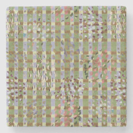 Textured Pointillism Grid Pattern Artwork Stenunderlägg