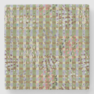 Textured Pointillism Grid Pattern Artwork Stenunderlägg