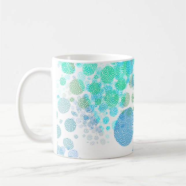 Textured Polka Dot Kaffemugg (Vänster)