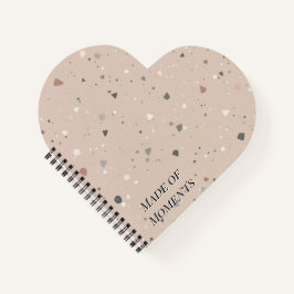 Textured Terrazzo Pattern | Mocha Mousse Elegance