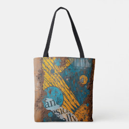 Texturerad Abstrakt Mudcloth Tygkasse