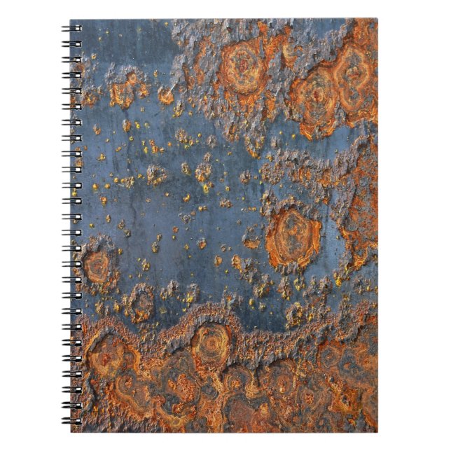 Texturerad bakgrund för metall. anteckningsbok (Framsidan)