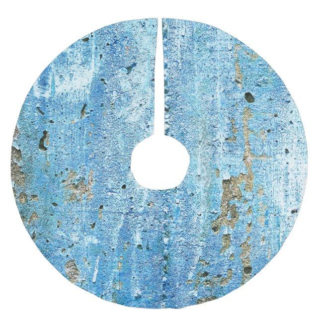 Texturerad betongvägg, rostfläckar. julgransmatta borstad polyester (Framsidan)