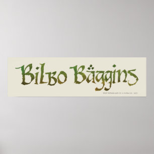Texturerad BILBO BAGGINS™ Poster