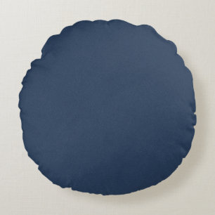 Texturerad Blå Rund Kudd 40 cm Rustika Vibbar Kudde