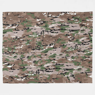 Texturerad Blended Army Camo Hund Fleecefilt