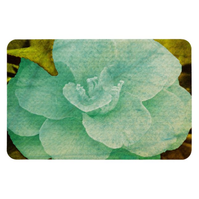 Texturerad blomma av Shirley Taylor Magnet (Horisontell)