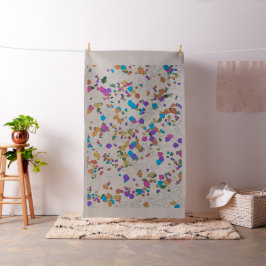Texturerad Botanisk trädgård Blommig Labyrint Tyge Tyg