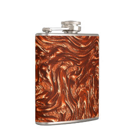 Texturerad brun terracotta fickplunta